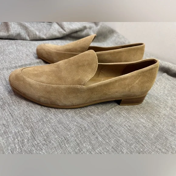 J. Jill Tan Suede Flats with Classic Slip-On Design - Picture 2 of 6